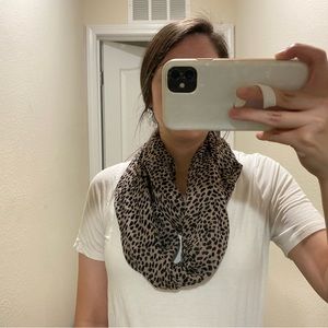 Cheetah print infinity scarf